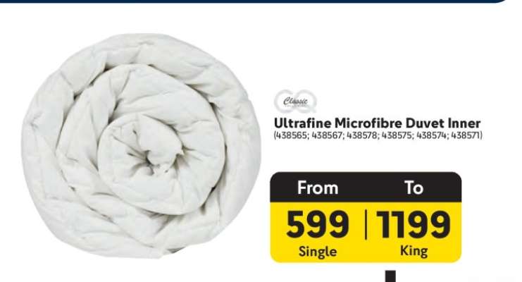 Ultrafine Microfibre Duvet Inner