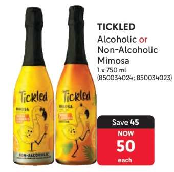 TICKLED Alcoholic or Non-Alcoholic Mimosa