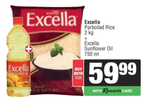 Excella Parboiled Rice + Sunflower Oil