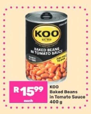 Koo Baked Beans in Tomato Sauce 400 g