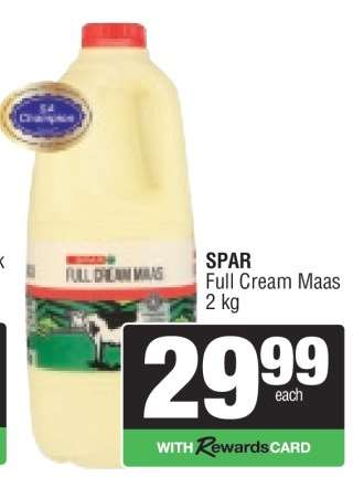 SPAR Full Cream Maas