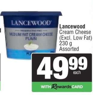 Lancewood Cream Cheese