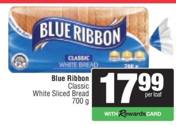 Blue Ribbon Classic White Sliced Bread