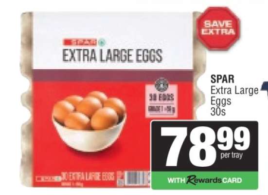 SPAR Extra Large Eggs 30s