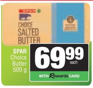 SPAR Choice Salted Butter 500 g