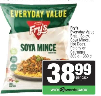 Fry's Everyday Value Soya Mince
