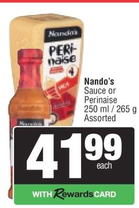 Nando's Sauce or Perinaise