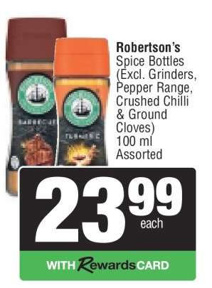 Robertson's Spice Bottles