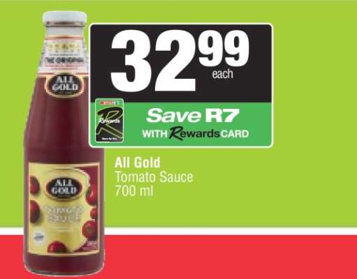 ALL GOLD Tomato Sauce