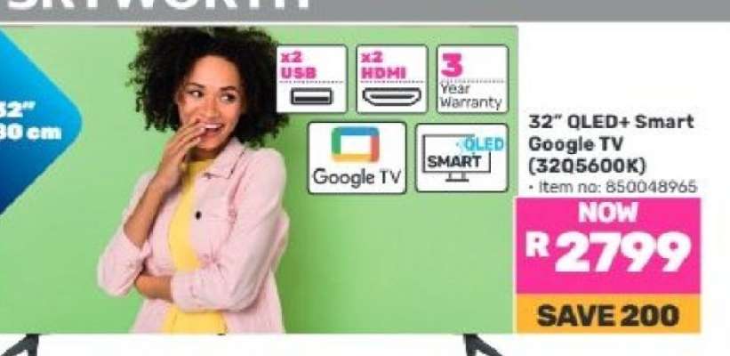 32" QLED+ Smart Google TV (3205600K)