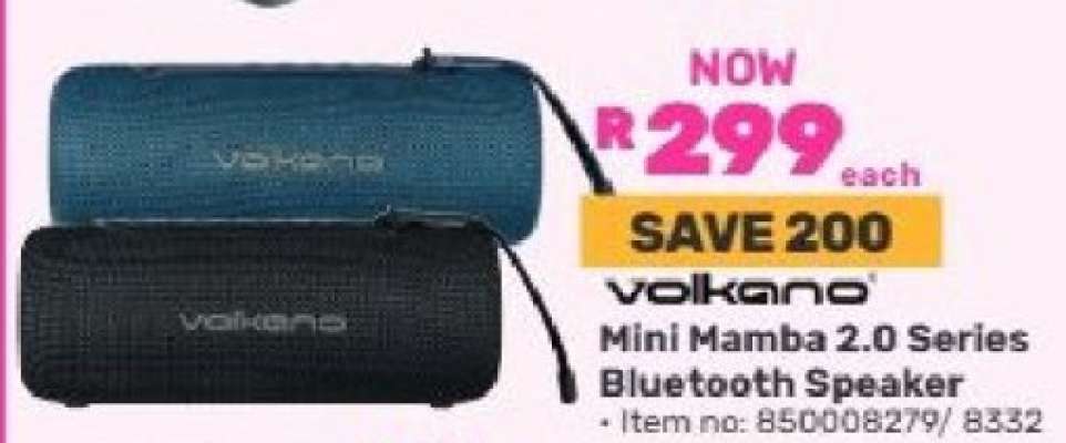 Volkano Mini Mamba 2.0 Series Bluetooth Speaker