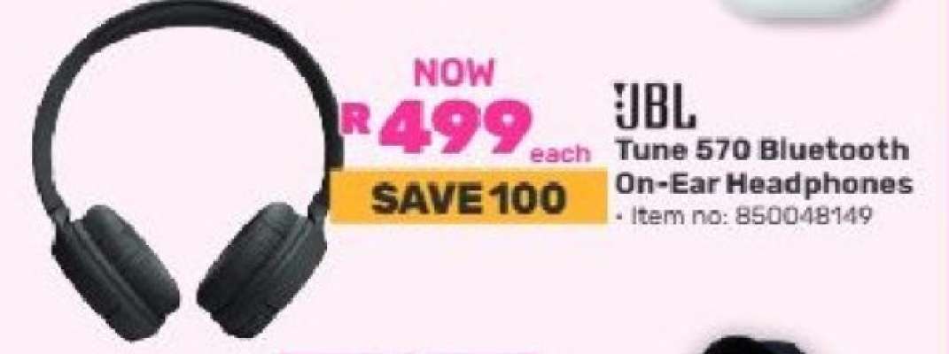JBL Tune 570 Bluetooth On-Ear Headphones