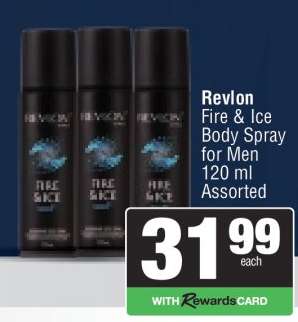 Revlon Fire & Ice Body Spray for Men