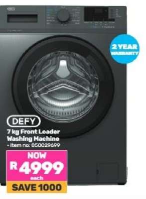 DEFY 7 kg Front Loader Washing Machine