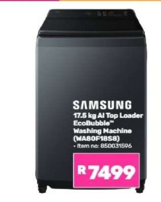 Samsung 17.5 kg AI Top Loader EcoBubble Washing Machine