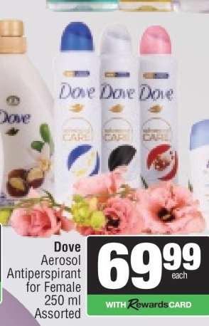 Dove Aerosol Antiperspirant for Female
