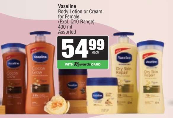Vaseline Body Lotion or Cream for Female