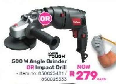 500 W Angle Grinder OR Impact Drill