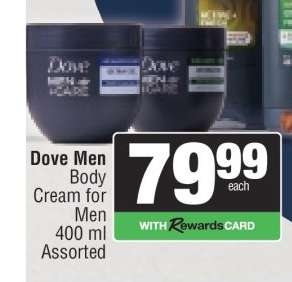 Dove Men Body Cream for Men