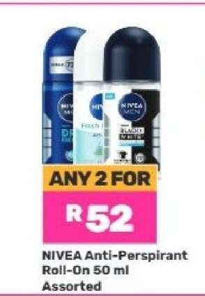 NIVEA Anti-Perspirant Roll-On 50 ml Assorted