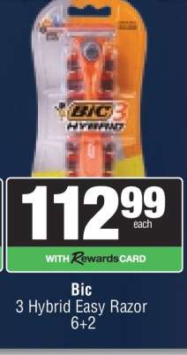 Bic 3 Hybrid Easy Razor 6+2