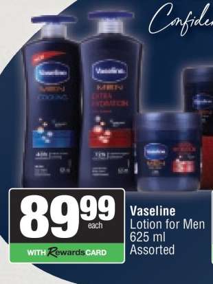 Vaseline Lotion for Men