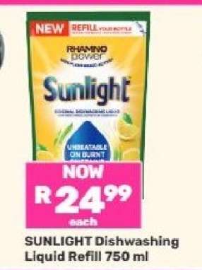 Sunlight Dishwashing Liquid Refill 750 ml