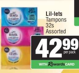 Lil-Lets Tampons 32s Assorted