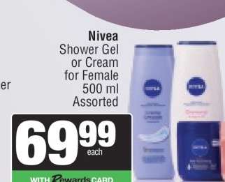 Nivea Shower Gel or Cream for Female