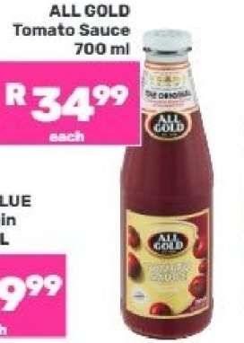 All Gold Tomato Sauce 700 ml