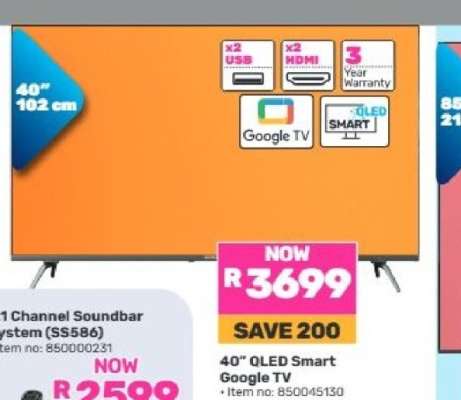 40" QLED Smart Google TV