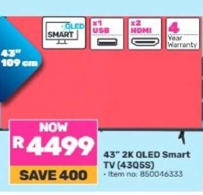 43” 2K QLED Smart TV (43Q5S)