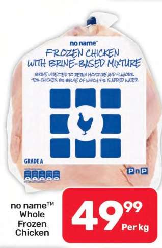 no name Whole Frozen Chicken