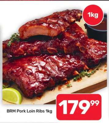 BRM Pork Loin Ribs 1kg