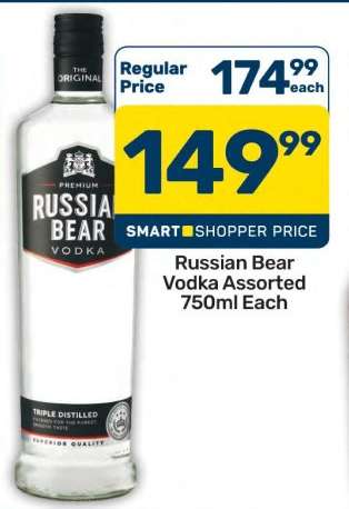 Russian Bear Vodka Assorted 750ml
