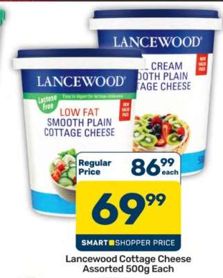 Lancewood Cottage Cheese Assorted 500g Each