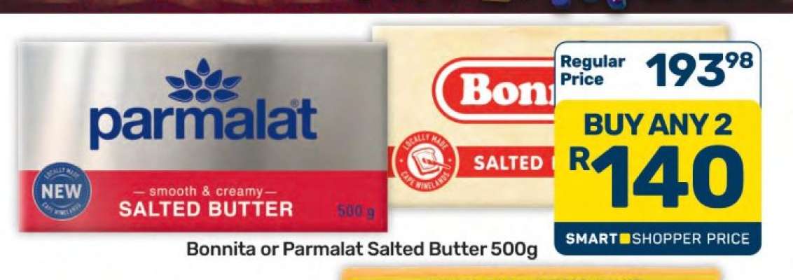 Bonnita or Parmalat Salted Butter 500g