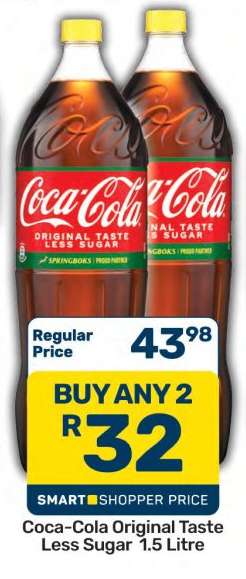 Coca Cola Original Taste Less Sugar 1.5 Litre