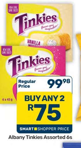 Albany Tinkies
Assorted 6s