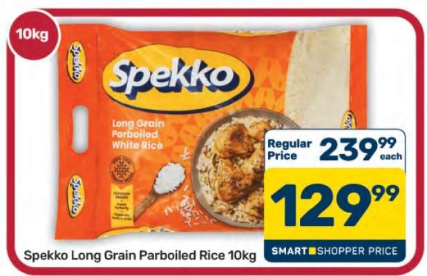 Spekko Long Grain Parboiled Rice 10kg
