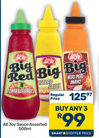 All Joy Sauce Assorted 500ml