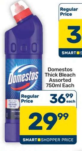 Domestos Thick Bleach Assorted 750ml