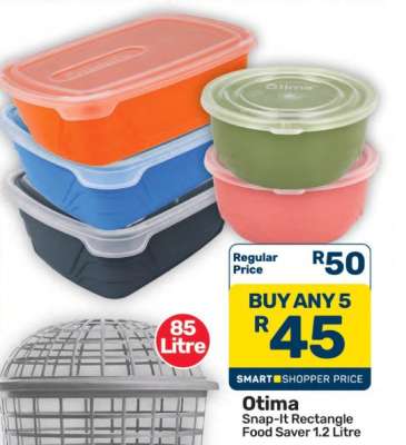 Otima Snap-It Rectangle Food Saver 1.2 Litre