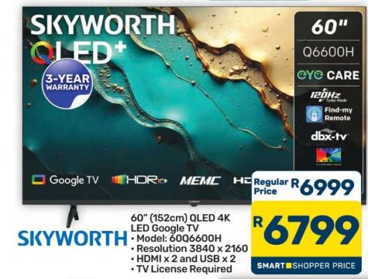 SKYWORTH QLED+ 60" Q6600H