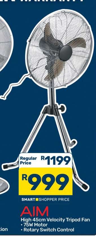 AIM High 45cm Velocity Tripod Fan