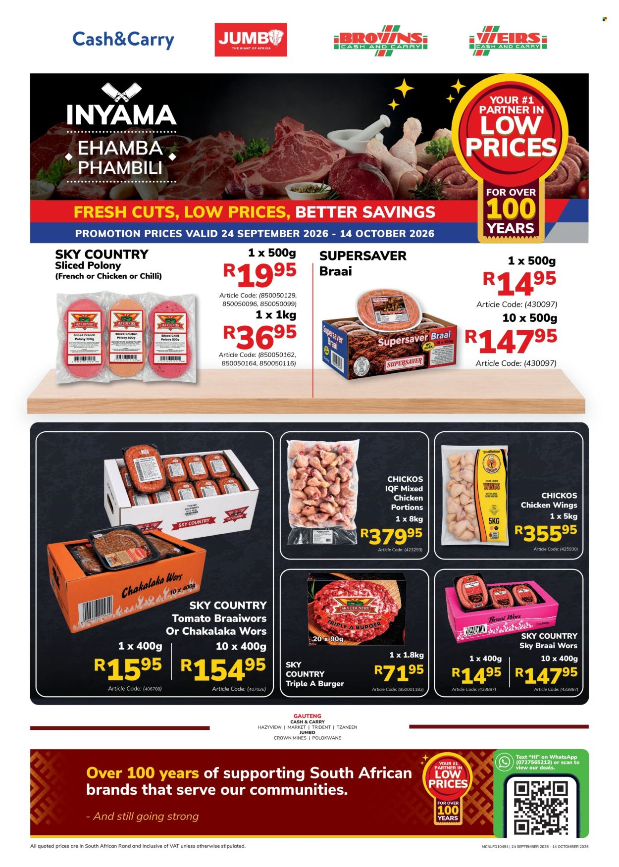 Jumbo Cash & Carry specials - 24/09/2026 - 14/10/2026. Page 1