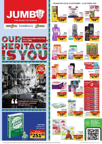 Jumbo Cash & Carry catalogue  - 24/09/2026 - 14/10/2026.