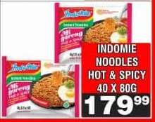 INDOMIE NOODLES HOT & SPICY 40 X 80G