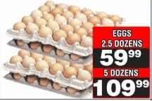 EGGS 2.5 DOZENS
