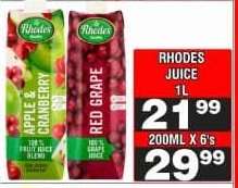 RHODES JUICE 1L